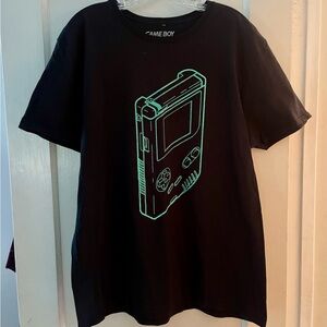 Game Boy Black Tee with Vintage Game Boy Logo Size XL